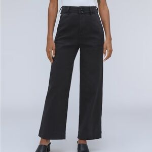 NWT Everlane The Organic Cotton Wide Leg cropped Pant